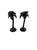 Mid 20th Century Fitz & Floyd Japan Black Palm Tree Candle Holders Mid-Century Modern Ceramic Sculptural Candlesticks - Pair For Sale - Image 5 of 7