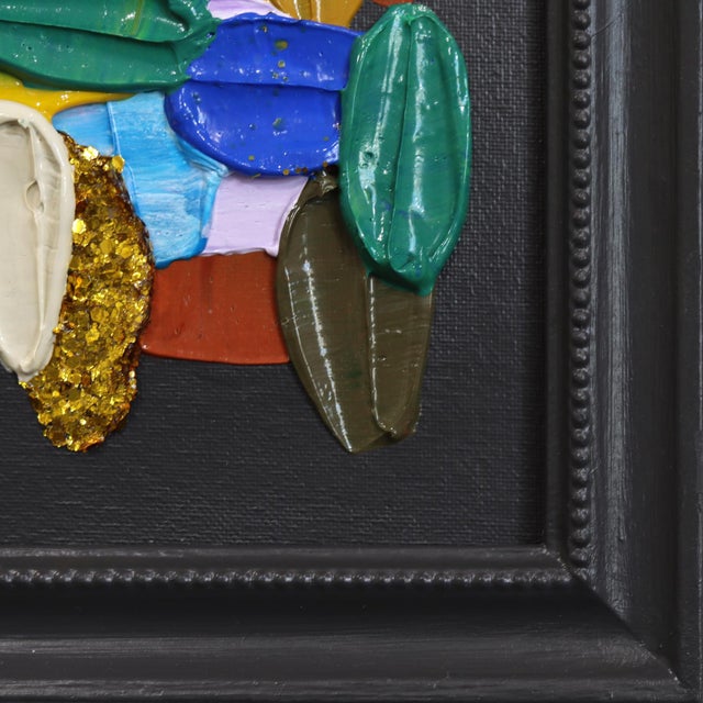Layers on Layers - Original Impasto Color Drenched Textured Abstract Painting by Shiri Phillips For Sale In Los Angeles - Image 6 of 9