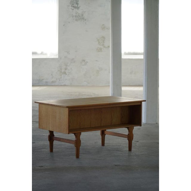 Danish Freestanding Desk in Oak by Henning Kjærnulf, 1950s For Sale - Image 4 of 15