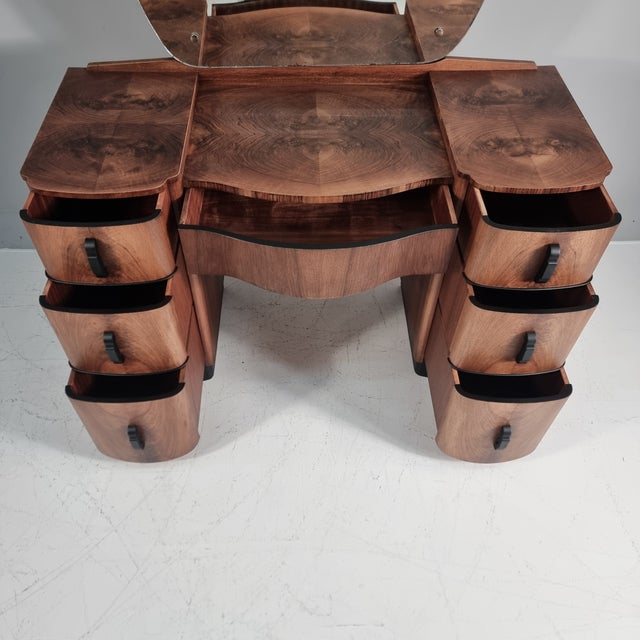 Dressing Table by Jindrich Halabala for Up Závody, 1940s For Sale - Image 13 of 18