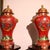 Dimensions: Height 38.5 cm (15.2") x Width 21 cm (8.3") x Depth 14.5 cm (5.7") each Material: Cloisonné Enamel on Bronze...