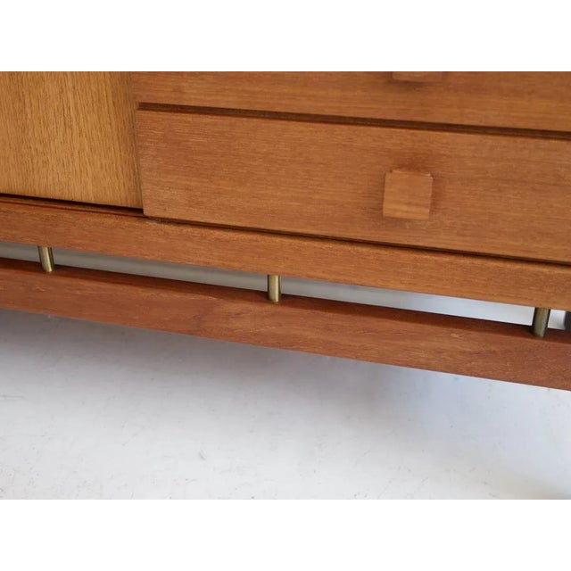 Wood Teak & Brass Sideboard from La Permanente Mobili Cantù, 1960s For Sale - Image 7 of 14