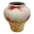 Mid-Century Nemadji Marbled Art Pottery Vase – 5.5" Hand-Dipped Swirl For Sale