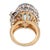 Vintage 14.60 Carat Aquamarine Diamond 14k Yellow Gold Cocktail Ring, Size 6 For Sale In Los Angeles - Image 6 of 6