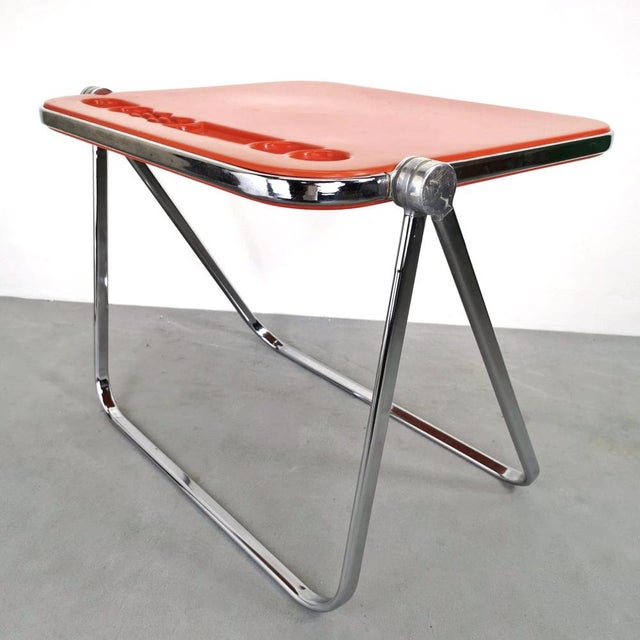 Desk Red Writing Mod. Plato G. Piretti for Anonima Castelli by Giancarlo Piretti, Unkns, in Good conditions. Designed 1960...