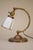 A rare, brilliant and exceptional early Industrial Machine Age Brass Art Nouveau double articulating desk table lamp...