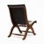 Animal Skin Pair of Mid-Century Black Leather and Wood Lounge Chairs by Valenti For Sale - Image 7 of 9