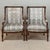 Pair 19th Century French Louis XVI Walnut Bergères ~ Armchairs For Sale In Dallas - Image 6 of 17