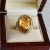 Metal David Yurman - Gold, Champagne Topaz and Diamond Cocktail Ring, Size 5.75 For Sale - Image 7 of 7