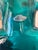 Blenko 384 Water Double Spout Pitcher in SeaBreeze For Sale - Image 11 of 11