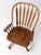 Vintage Oak Swivel Desk Chair For Sale - Image 9 of 12