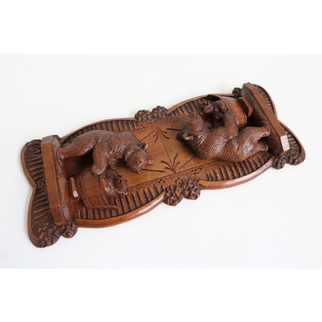 Antique Black Forest Swiss Bear Adjustable Bookshelf, 1880 For Sale - Image 9 of 12