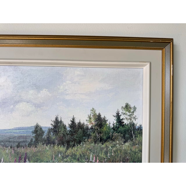 1980s 1980’s Vintage D. Podymout Impressionist Landscape Oil on Board Painting – Frame For Sale - Image 5 of 12