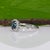 Blue 1.7Ct Teal Sapphire Ring With a Diamond Halo: Solid 14k Gold, Size 6.75 For Sale - Image 8 of 10