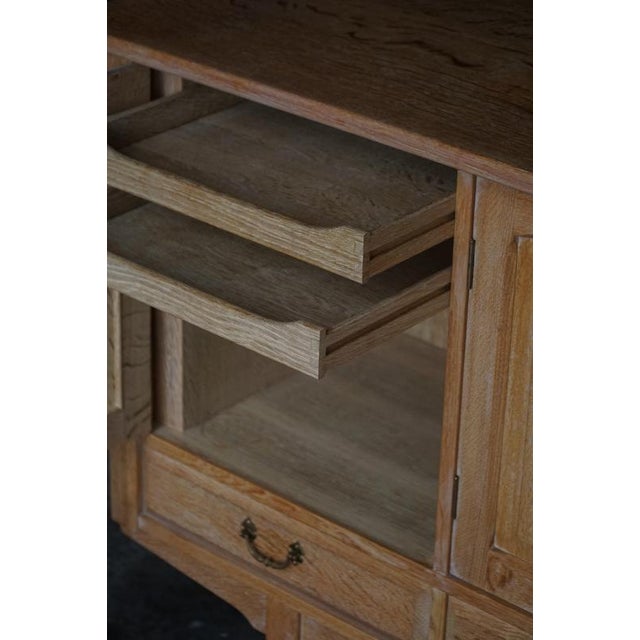 Mid-20th Century Brutalist Sideboard in Oak, 1960s For Sale - Image 12 of 14