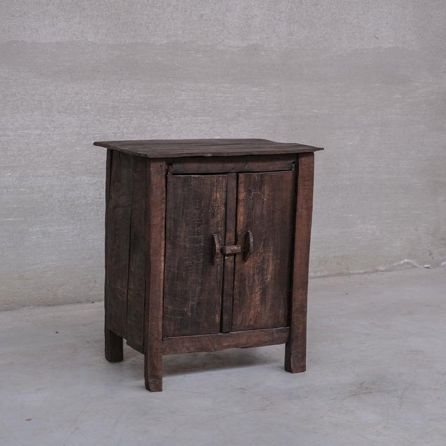 A petite side cabinet or console. belgium, c1930s. it has likely been forms from antique wood and parts into a beautiful...