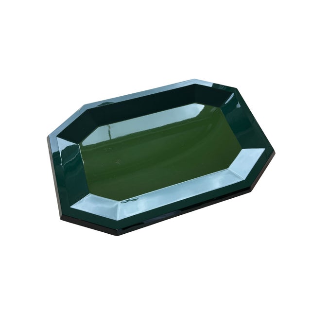 Modern Large Jacques Tray- Green For Sale - Image 3 of 3
