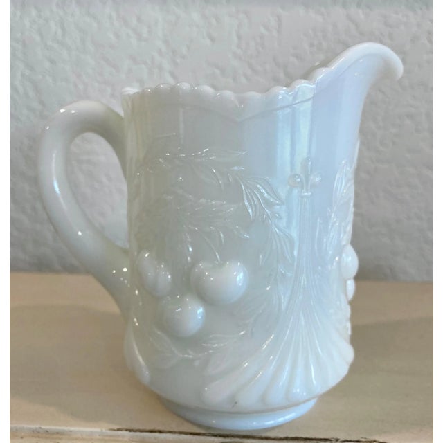 Excellent Pre-Owned Condition. This fabulous design, Wreathed Cherry, consists of relief-form clusters with three...