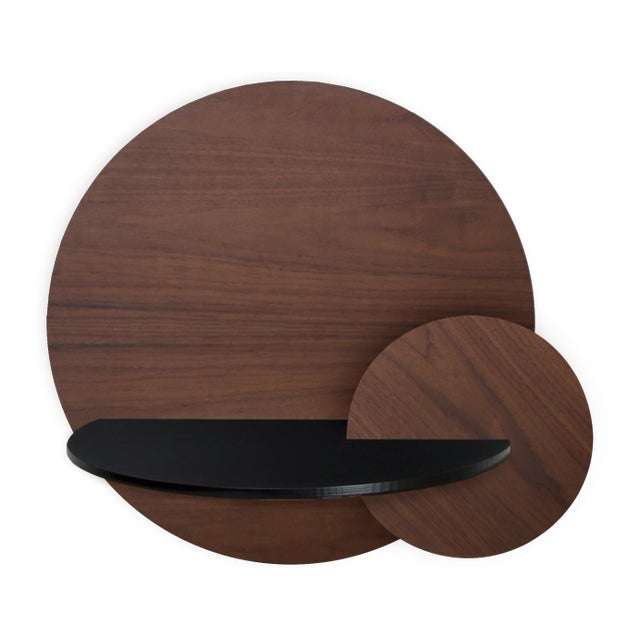 Alba L Round Bedside Table by Daniel García Sánchez for WOODENDOT For Sale