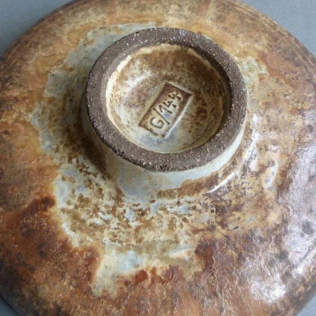 Mid-Century Modern Bowl by Friedegart Glatzle for Karlsruher Majolika, 1973 For Sale - Image 3 of 5