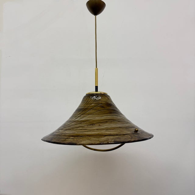 Mid-Century Acrylic Glass Hanging Lamp, 1970s For Sale - Image 13 of 18