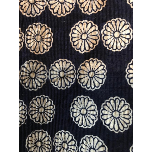 Vintage Chinese Indigo Blue White Flower Fabric 7 Yards Chairish