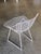 White White Wire Side Chair Atributed to Harry Bertoia for Knoll, Pair Circa 1952 For Sale - Image 8 of 9