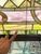 Antique Art Nouveau Colored Stained Glass Fruit 27 X 75 Arched Transom Window, B For Sale - Image 9 of 18