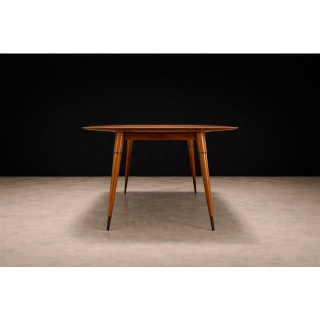 Brazilian Caviúna Dining Table for Eight Attributed to Giuseppe Scapinelli, Brazil, 1950s - Lot 648 For Sale - Image 12 of 12