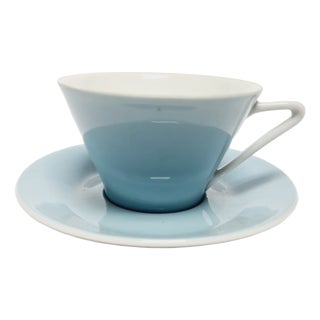 Postmodern Portcelain Cup and Saucer, Austria, 1960s, Set of 2 For Sale