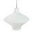 Metal White Pendant Light in Glass For Sale - Image 7 of 7