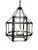 Mid-Century Modern Mid 20th Century Octagonal Lantern Chandelier With Verdigris Finish For Sale - Image 3 of 6