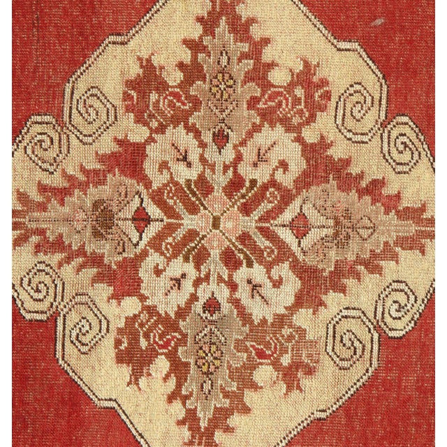 This lovely vintage Turkish rug, handwoven and lightly distressed, is in good condition and exudes a charming patina,...