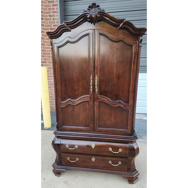 Renaissance 1990s Clothing Armoire "Cardella" From Century Furniture For Sale - Image 3 of 14