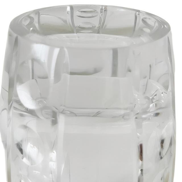 Vintage Clear Crystal Vase by J.G. Durand for Cristal D'Arques, 1980s For Sale - Image 5 of 7