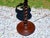 1940s Vintage Solid Mahogany Barley Twist Floor Lamp Table For Sale - Image 5 of 16