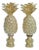 Pineapple Brass Lamp Finials - a Pair For Sale