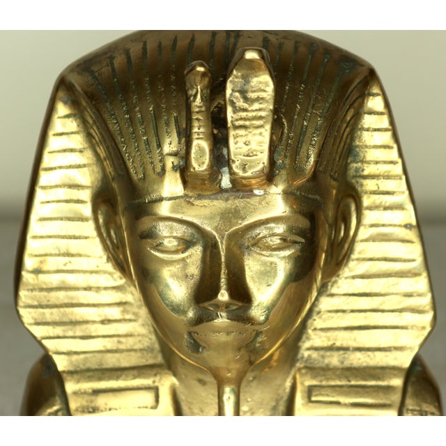 1970s Treasures of Tutankhamun 1979 Traveling Museum Exhibition Bust –6.7 Lbs. For Sale - Image 5 of 14
