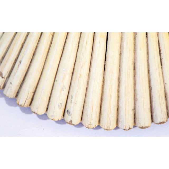 Cream Pair 1970s Sheaf of Wheat Rattan Side Tables, McGuire For Sale - Image 8 of 11