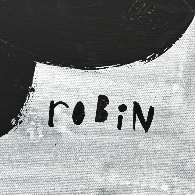 Pop Art Flower Three. Painting by Robin Zingone. Acrylic on Canvas. For Sale - Image 3 of 5