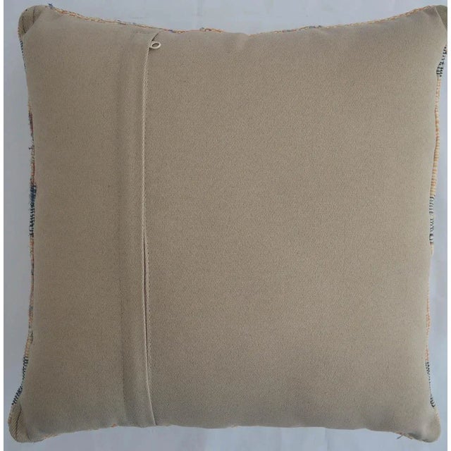 16" Pillow Cover Handmade Cotton Turkish Ragrug Kilim Sham Throw For Sale - Image 4 of 6