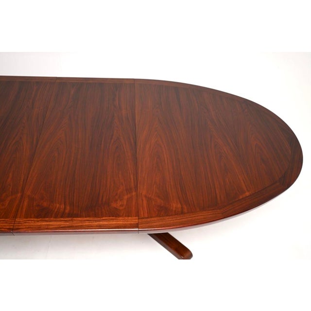 Brown Vintage Danish Extendable Dining Table from Dyrlund, 1960 For Sale - Image 8 of 11