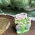 English 1970s Small Ceramic Floral Catchall With Little English Figures For Sale - Image 3 of 7
