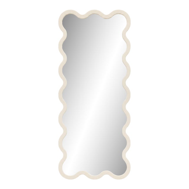 Full Length Wavy Wall Hvyli 16 Mirror With Sculptural Frame by Oitoproducts For Sale