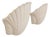 Shell-Shaped Wall Sconces in Matte White Plaster, France, 1970, Set of 2 For Sale