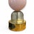 Pink and Smoked Murano Glass Sphere Lamps, 1970s, Set of 2 For Sale - Image 4 of 5