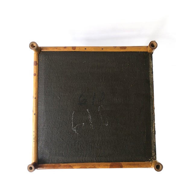 Bamboo Side Drinks Table or Plant Stand With Shelf For Sale - Image 12 of 12