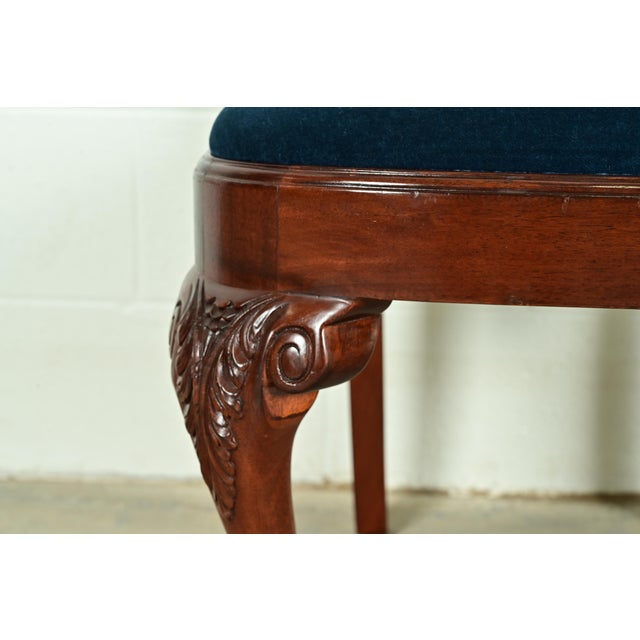 Smith & Watson Georgian Carved Mahogany Dining Chairs, Set of Six For Sale - Image 9 of 14