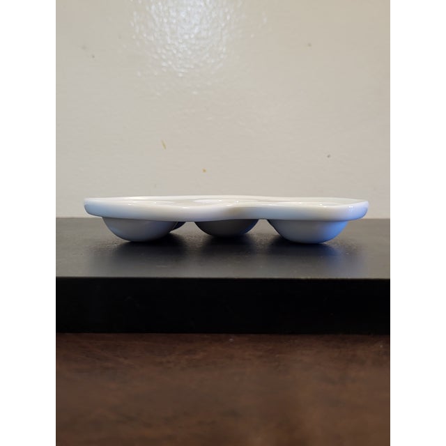 Ceramic White Porcelain Escargot Baking Dish France For Sale - Image 7 of 13