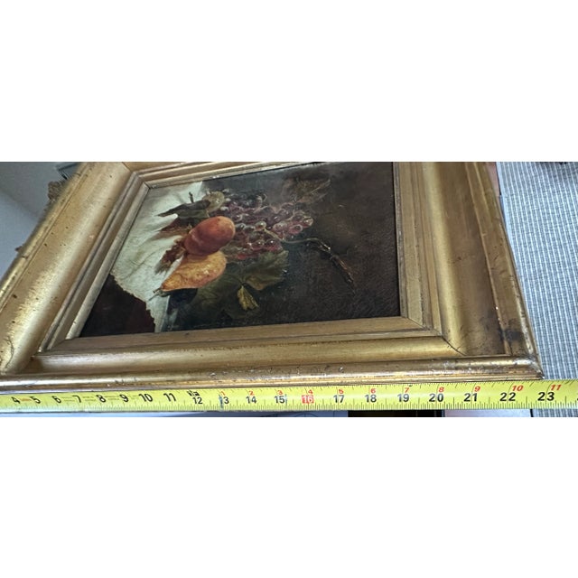 1900s Framed Still Life Painting of Fruit For Sale - Image 9 of 12